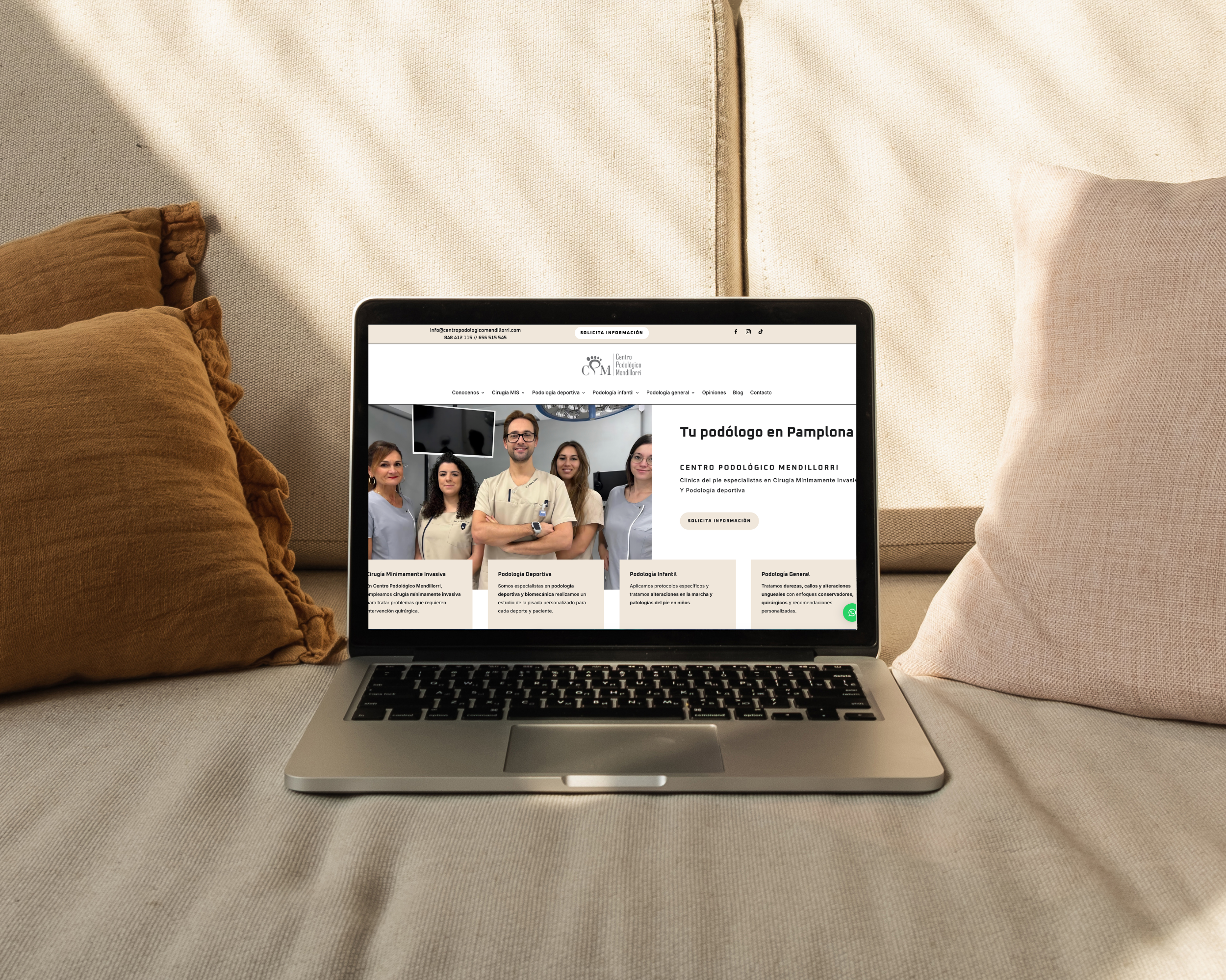 Diseno web clinica podologica- Proyectos